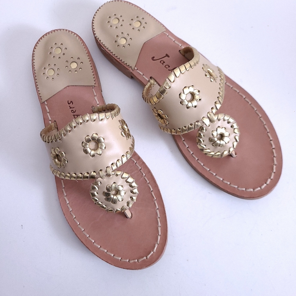 Jack Rogers 1960 Hampton Thong Navajo Flat Sandal - Picture 2 of 8